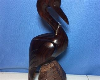 Wooden Bird hand carved