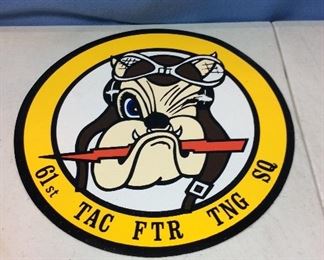 61st TAC FTR TNG SQ Decal  This is a very rare never for sale squadron issue only