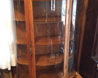 Curved Front Curio Cabinet