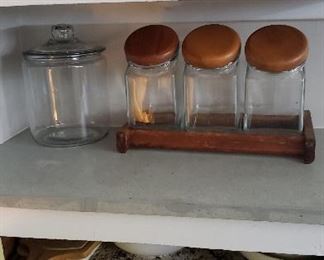 Cracker jar, canister set & more baking dishes