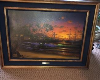 Al Hogue, Lahaina Twilight, Framed Painting