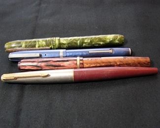 Lot 22 - 2 Esterbrook, 1 Champion, and 1 Parker Fountain Pens
