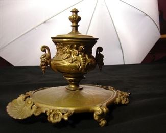 Lot 20 - Antique Ornate Inkwell 
