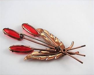 LOT 184: 2 Ladies Brooches 1/20th 12K Gold Filled on Sterling, One by Vandell

