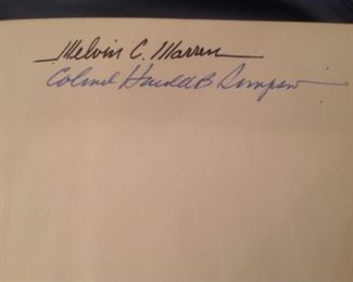 1966 First Edition, Frontier Forts of Texas, Signed inside  by Famous Cowboy Artist Melvin Warren and Texas Historian Colonel Harold B. Simpson