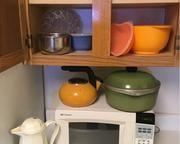 Microwave, Bowls, Tea Kettle, More