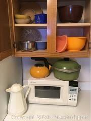Microwave, Bowls, Tea Kettle, More
