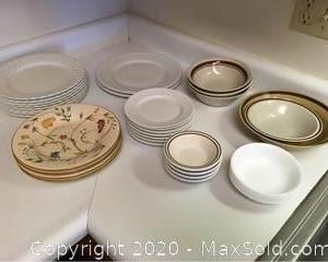 Assortment Of Everyday Plates And Bowls