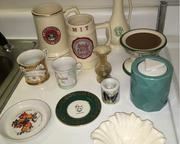 Assortment Of College Mugs, Decorative Items