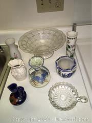 Footed Bowl, Vases, More