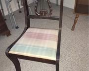 Vintage wood Lyre Back Chair.