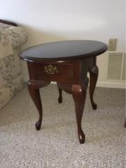 Small Oval End Table