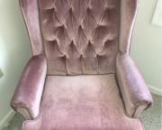 Light purple Wing Chair Made by Best Chairs