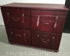 Pleather Filing Cabinet.