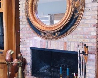 gorgeous very large mirror over fireplace