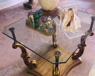 Hollywood  glamour style end table