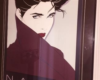  one of three large signed and framed Nagel prints