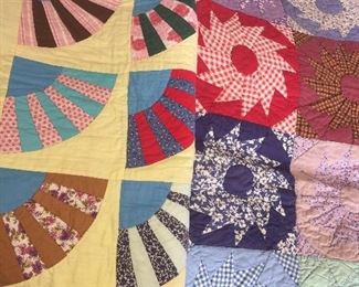 two very nice handmade quilts