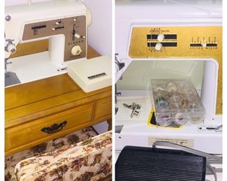 we have 2 Touch and Sew sewing machines--one in a cabinet