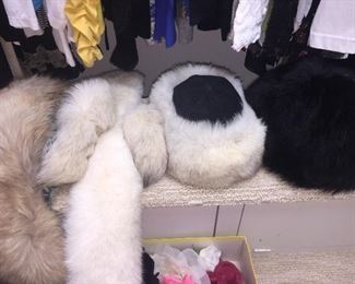 fur hats and  fur collars