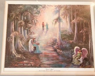 Signed Linda Schafer framed print