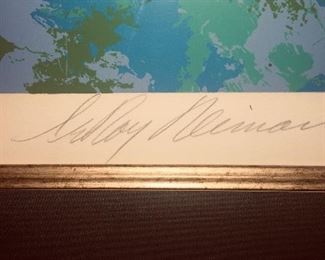 signature of Leroy Neiman artist proof