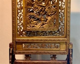 Carved Altar Piece, Gilded