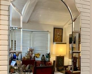 Large Multi-Beveled Mirror to Reflect Your Room