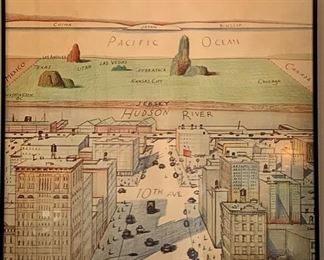 1976 poster by Saul Steinberg