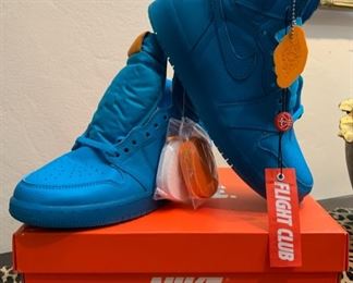 Air Jordan, Nike Tennis Shoes, Blue Lagoon, Collaboration with Gatorade (6.5 Y) never worn, box included