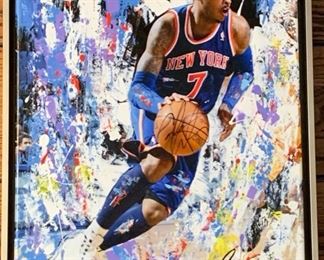 George Kalinsky, #7 Mitchell Robinson, NY Knicks, photo canvas print, 12x15