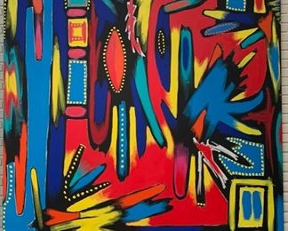 Erick Lassiter, Abstract, oil, 48x48