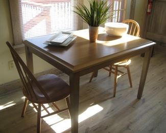 second kitchen table, pair of chairs