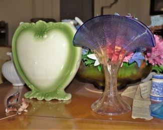 Vintage glass and pottery