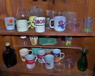 Vintage collectible mugs
