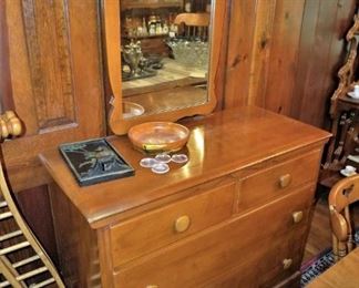 Maple dresser with mirror