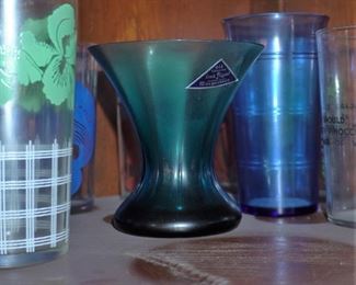 Morgantown glass vase