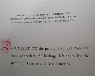 Currier and Ives 1952 book
