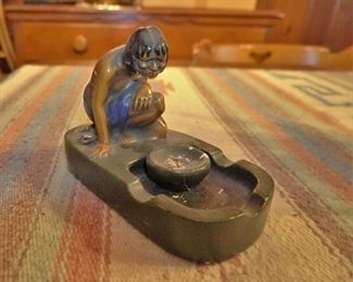 Vintage chalkware Lucas Heart of the Woods incense burner