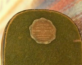 Vintage chalkware Lucas Heart of the Woods incense burner