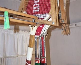 Vintage tennis rackets
