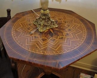 Marquetry table