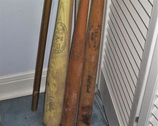 Vintage baseball bats