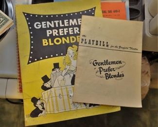 Playbills for Gentleman Prefer Blondes