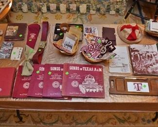 Texas A&M collectibles from the 1920s and later