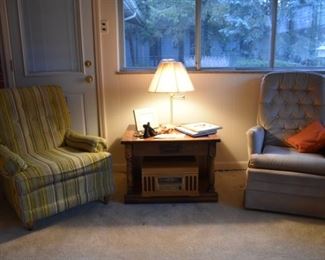 End Table, Rocker, Side Chair, Lamp, Navy Collectibles