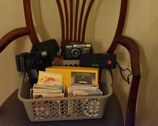 Kodak Viewmaster, Cannon, Olympus and VivitarTele Camera and Viewmaster Cards