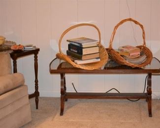 Coffee Table, Books, End Table   