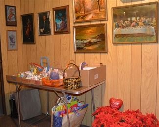 JFK, Horse, landscape, Last Supper Framed Art, Easter Bunnies, Gift Bags