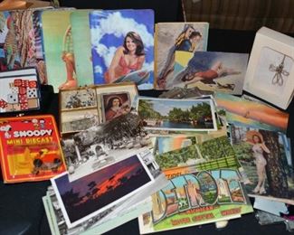 Vintage Postcards, 3D cards, Dice